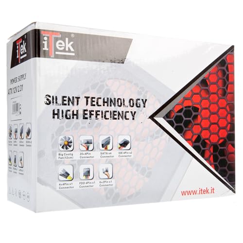 Alimentatore DESERT 550 - V2.31- 12cm- 20+4P- 2Ide- Fdd- PciE- P8- 4Sata- Active PFC - Alimentatore - Immagine 3