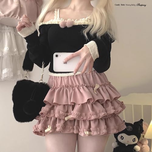 Cute High Waist Puffy Ruffle Tutu Skirt - Lolita Cake Skirt4