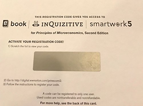 Principles of Microeconomics-Access Code: Dirk Mateer: 9780393615425