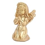 venta de estatuas de angeles para jardines Material: hecho de resina duradera, aspecto dorado, elegante y noble.