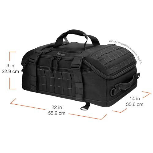 Maxpedition Fliegerduffel Adventure Bag, Black - Image 3