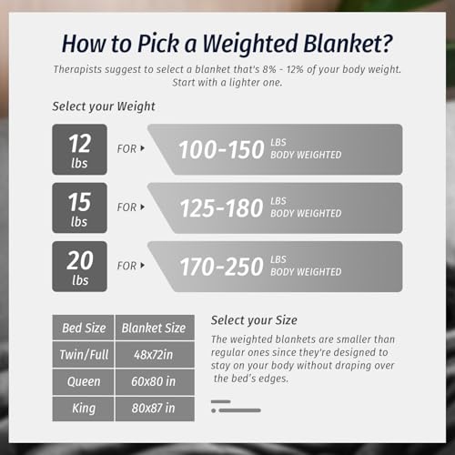 Wemore Sherpa Fleece Weighted Blanket for Adult, 20 lbs Dual Sided Cozy Fluffy Heavy Blanket, Ultra Fuzzy Throw Blanket with Soft Plush Flannel Top, 80 x 87 inches, Grey on Both Sides