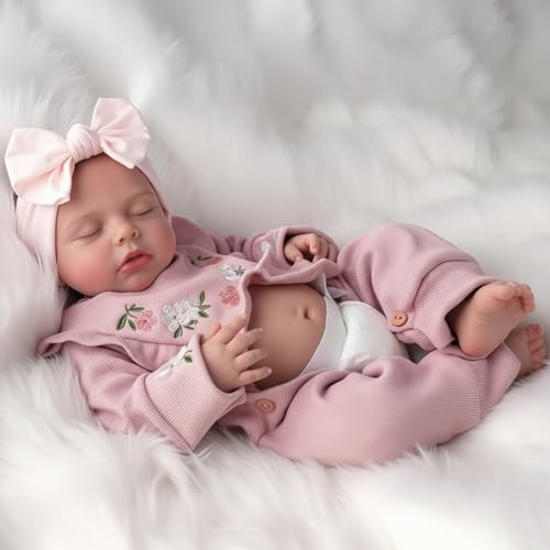 Muñeca Reborn Bebé Realista Vinilo 20 Pulgadas miniatura 1