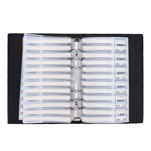 Image of VBESTLIFE 0603 Inductor Sample Book, 64Values X 50Pcs Multilayer SMD Inductor Kit with Magnetic Shielding, for Electronics Proofing Repair Teaching Experiment