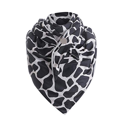 YYTA Lot de 2 voilages écharpes à galon fronceur transparent pour femme - Foulards tendance - Bouton d'hiver - Imprimé - Foulards en microfibre - Démaquiller, Multicolore 2, taille unique