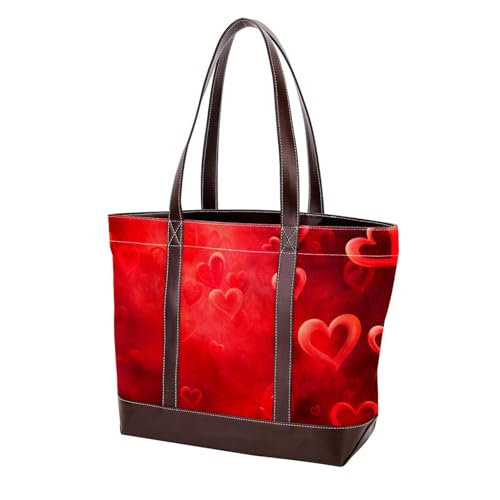 Sac fourre-tout femme cœur rouge un cadeau idéal et pratique