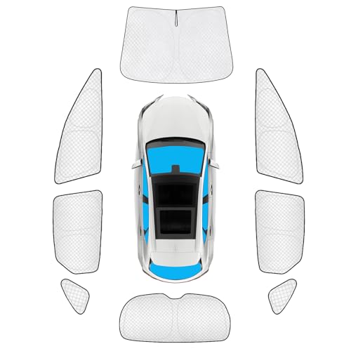 Image of KMF 8pcs Thicken Sun Shades for Lexus NX 2022-2025 2026 Accessories, Full Car Window Covers Sunshade for Windshield Side Rear, UV Block and Privacy Blackout for Car Camping Outdoor