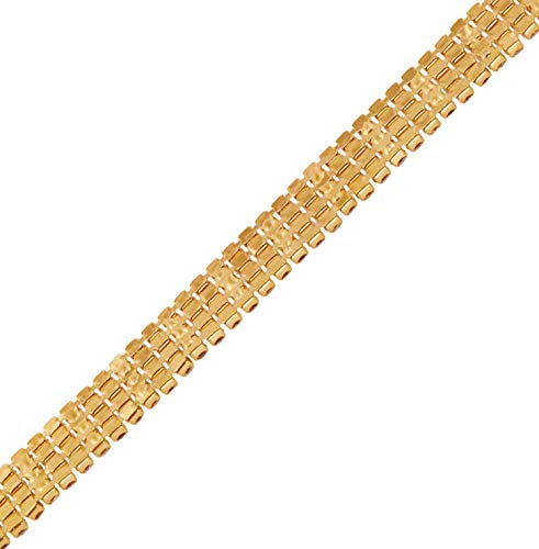 Image of Mandala Crafts Gold Colored Rhinestones Chains Strips Roll - 10 YD 4-Row 8mm AB Fake Diamonds Wrap Crystal Trim Cup Chain Strand for Jewelry Making Sewing DIY Wedding Decoration