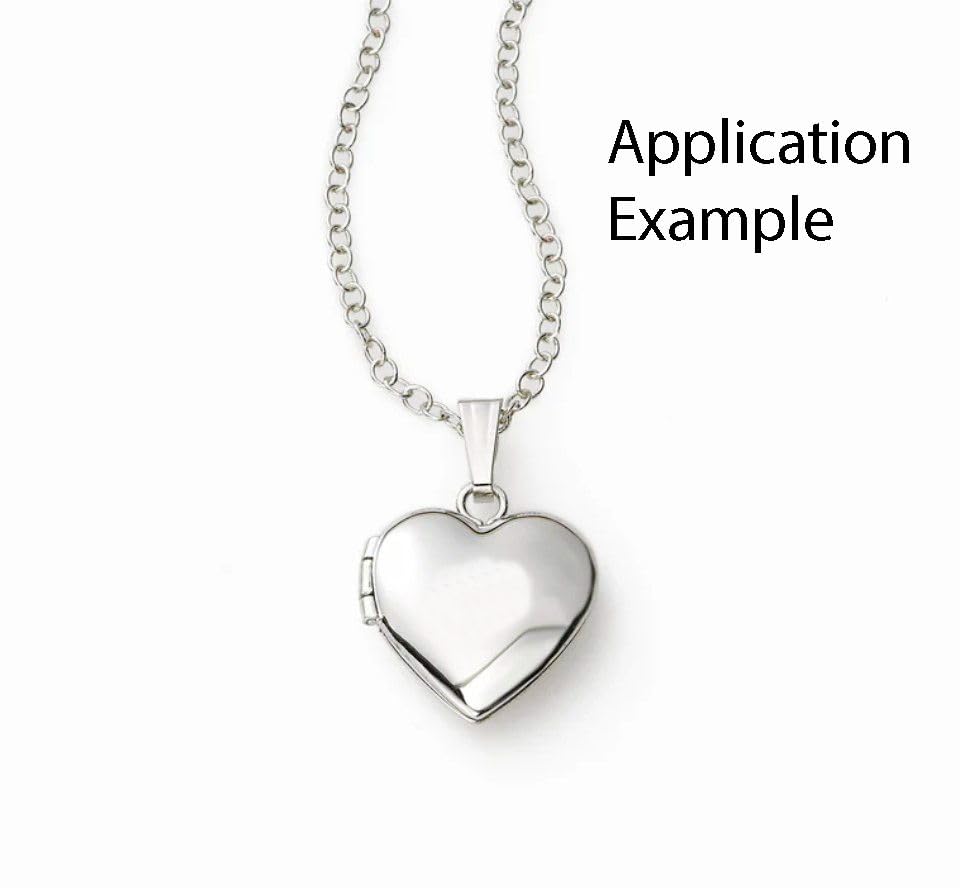 5-Pack 13mm Snap-On Pendant Bails - Genuine 925 Sterling Silver, Hypoallergenic For DIY Jewelry Making