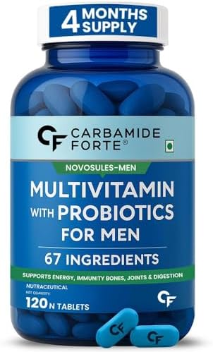 Carbamide Forte Multivitamin Tablet For Men | Multi vitamin Tablet For Men | Multivitamin For Mens For Immunity & Energy | Multivitamin Tablets For Testoterone Booster | 120 Tablets