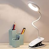 【Einstellbarer Farbton und Helligkeit】: Die LED-USB-Leselampe mit Schaltern und einfachen Funktionstasten, mit der Sie das Licht auf drei Farbtemperaturen (kaltweiß / warmweiß / natürliches Licht) und unterschiedliche Lichtintensitäten (10% 100%) einstellen können. unterschiedliche Beleuchtungsbedürfnisse zu erfüllen. Verschiedene Beleuchtungsstärken, ideal für nächtliches Lesen, schwarze Farbe.