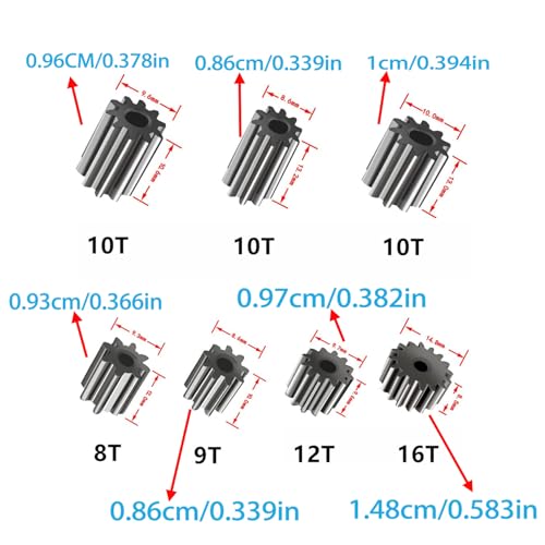 Pair of 12Volt RS550 40000RPM High Speed Electric Drive Motor for Power Wheels Motor Upgrade Kit,Fast DC Hot Horse Motors for Kids Ride on Toy Car Replacement Parts Accessory - Thumbnail 2