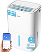 MIDEA Deshumidificateur d air Anti Moisissure 12L - Compresseur Intelligent et APP - Adsorbeur d'humidité electrique - Séchage du Linge, Capteur d'humidité Auto et anti-condensation - Idéal pour 35m²