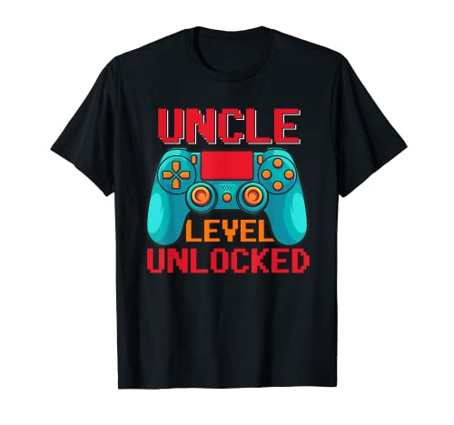 Annuncio divertente sulla gravidanza di Uncle Level Unlocked Gamer Maglietta