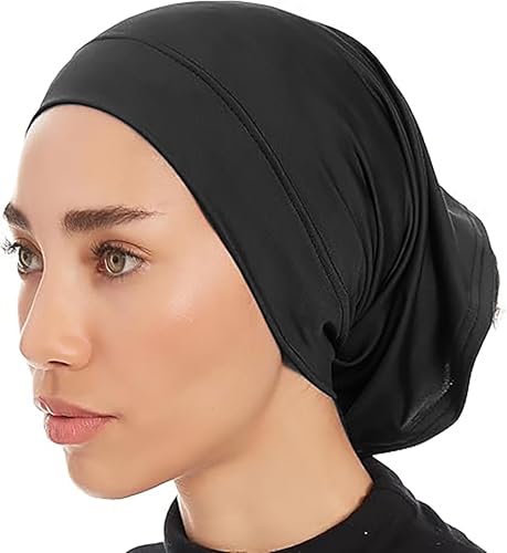 غطاء رأس للحجاب تحت الوشاح، حجاب إسلامي، قبعة صغيرة مبطنة مر...