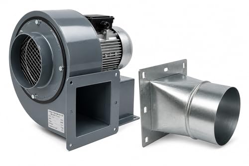 Uzman-Versand Ventilador radial, 1800 m3/h, con brida de 4 esquinas, ventilador radial, ventilador centrífugo Uzman-Versand Ventilador radial, 1800 m3/h, con brida de 4 esquinas, ventilador radial, ventilador centrífugo
