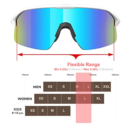 Qooltimes Polarized Oakley Sutro Lite Shield Warp Around Cycling Sunglasses Men Women Baseball Ski Triathlon Volleyball Running #TOP1