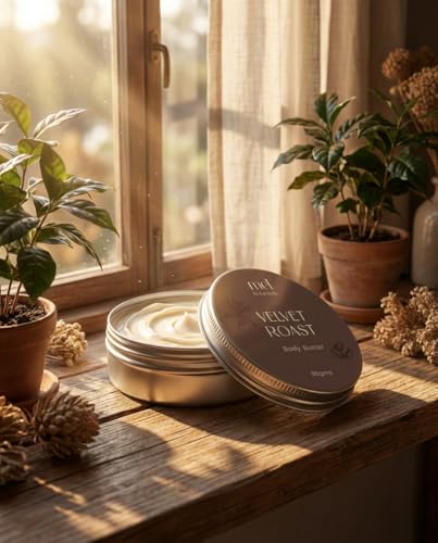 Image of Velvet Roast Body Butter | Enriched with Vanilla, Coffee Oil & Shea Butter | Deep Hydration, Lightweight | No synthetic fragrances, Non-greasy | Suitable for Dry, Combination Skin, 90gm