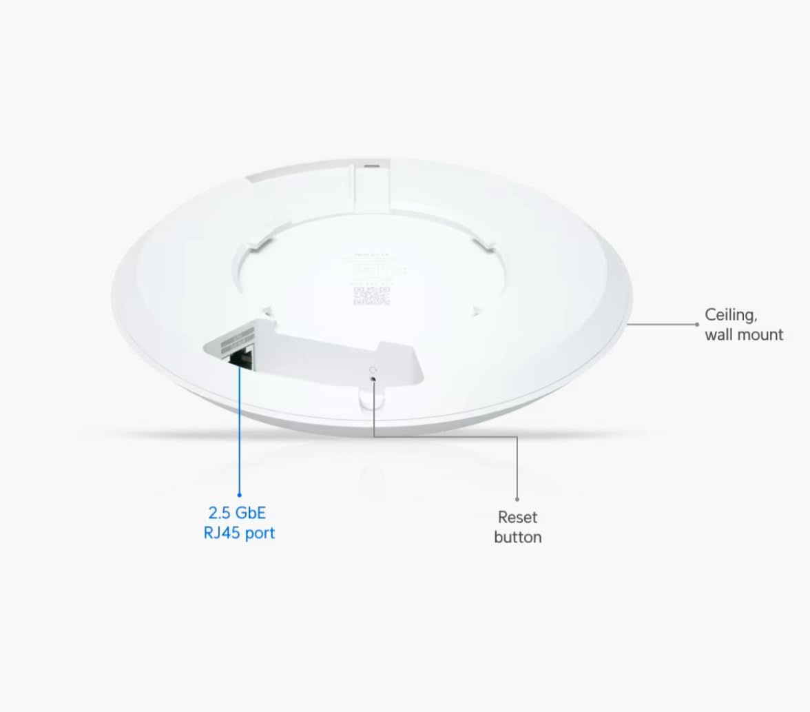 U7-LR Long-Range WiFi 7 Access Point for UniFi Systems (US Version) – Dual-Band – 2.5 GbE Uplink, Ceiling Mount