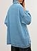 Sidefeel Women's Jean Jacket Oversized Boyfriend Button Up Long Sleeve Denim Jackets Light Blue Medium