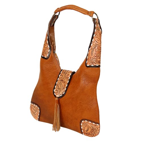 American Darling Hobo Hand Tooled Genuine Leather Western Women Bag | Handbag Purse Bags for Cute