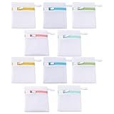 Small Laundry Bag, 10 Pack Mesh Wash Bags for Delicate Garments, Compact Travel Laundry Organiser with Secure Closure, Ideal for Dorms and Small Apartments, 12 x 13 cm Dimensions
