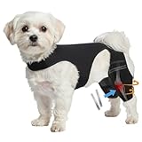 S Double Dog Knee Brace for Torn ACL & CCL – Adjustable Back Leg Braces for Small Dogs with Hip Dysplasia, Cruciate Ligament Injuries, Luxating Patella – Dual Leg Support with Metal Stabilizers