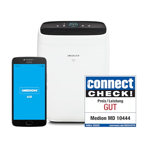 Purificateur d'air haut de gamme MEDION intelligent filtre HEPA 14 et contrôle App