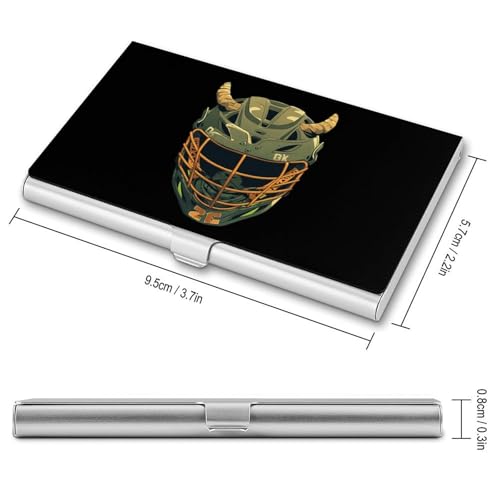 Lacrosse Helmet Business Card Holder Alloy Multi Wallet Credit Card ID Pocket Name Case2
