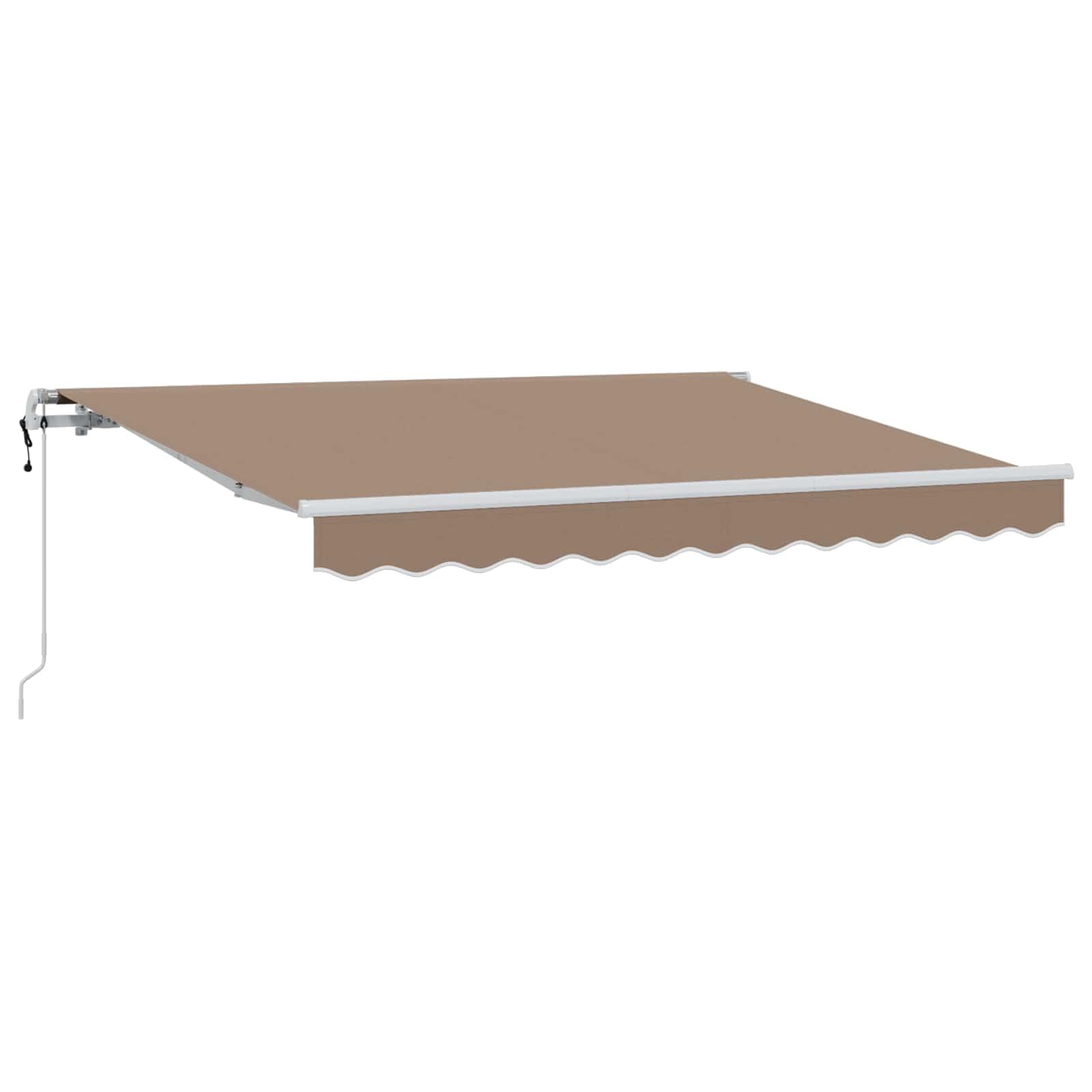 Toldo retráctil Gris Topo 450 x 300 cm Tela y Aluminio,33.03kg-3426179