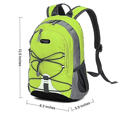 Bseash 10L Small Size Waterproof Kids Sport Backpack,Miniature Outdoor Hiking Traveling Daypack,For Girls Boys Height Under 4 Feet (Apple Green) #TOP1