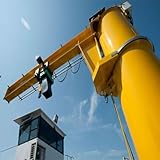 Industrial Free Standing Jib Crane 1–10 Ton, Heavy Duty Column Mounted Jib Crane with Electric Hoist and 360 Degree Rotation