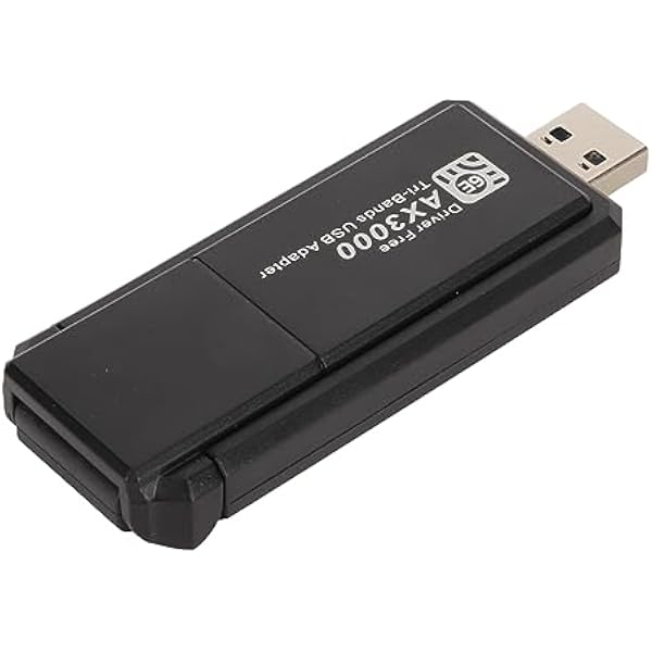 Adapter Sieciowy USB WiFi 6E, 3000 Mbps, 2.4G 5G 6G Tri Band Bezprzewodowa Karta Gigabit WiFi dla Komputera Stacjonarnego z Systemem 10 11