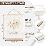 LZYRF Boho Floral Christian Wall Decor, Psalm 61:2 Bible Verse Religious Wall Decor for Church Prayer Room Office, 12x16 Inch