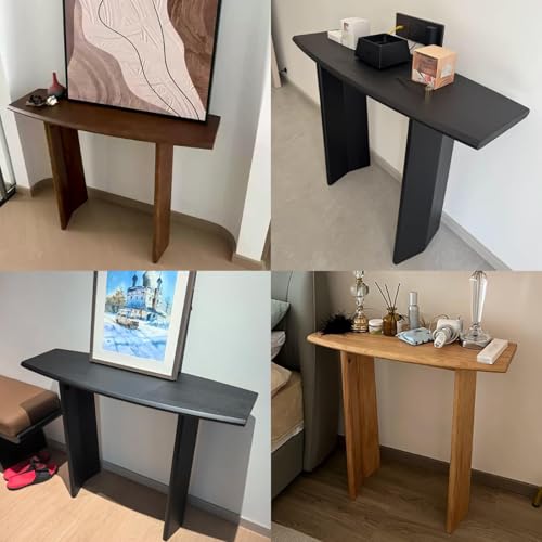 Consola de pasillo de madera maciza para decorar tu salón con estilo 5