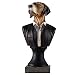 WQISON Figurinen, Statuen, Statuette, Skulpturen, Weinlese-Nette Jazz Dog Abstraction Gentleman Hund Harz-Fertigkeit Compatible with Wohnzimmer Schlafzimmer Bücherregal Desktop Home Dekoration Crafts