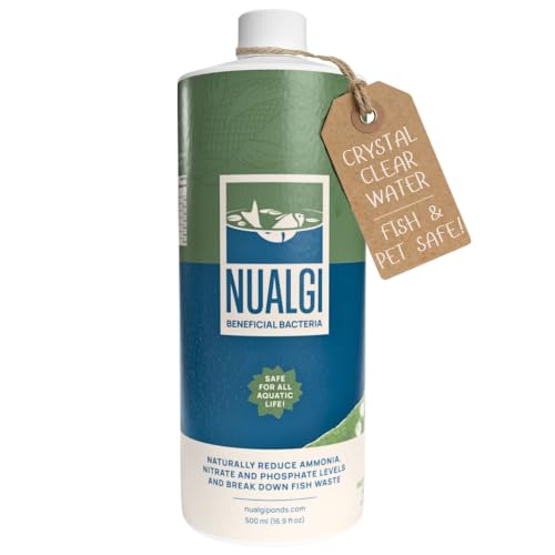 Nualgi 6-Strain Beneficial Bacteria – 16.9 oz Pond Water Stabilizer