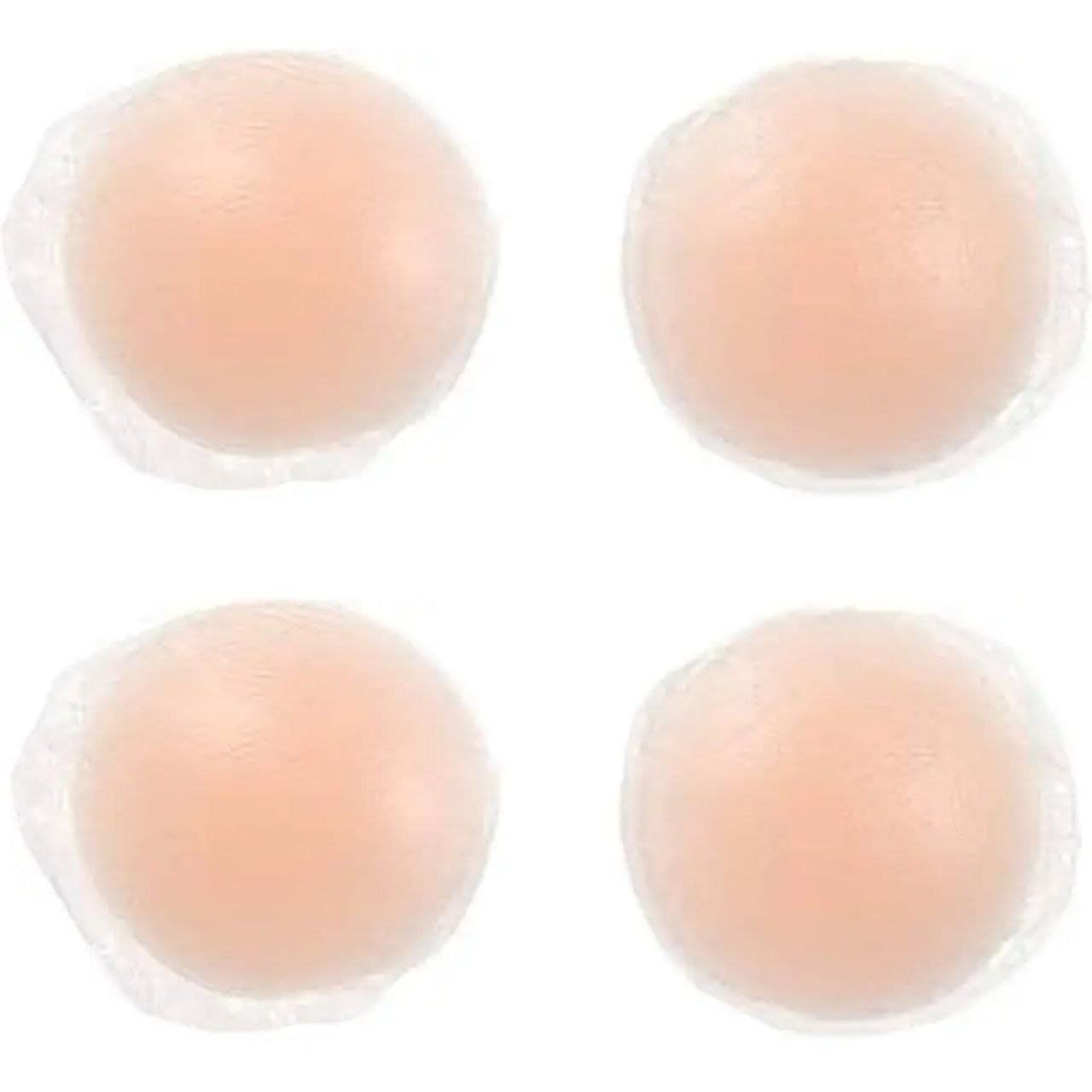 Silicone Reusable Nipple Cover Bra Pad stickon Nipple Pads Thin for Girls & Women's Party Dress, Off Shoulder Dress (Pack of 2)-image-35