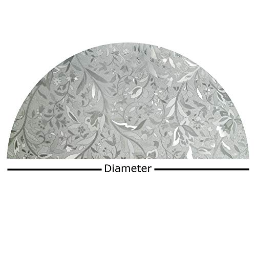 Autotech Park Precut Custom Arched Window Film, Floral Series 5 Design, Up To 64 Inches Diameter And 33 Inches Height #TOP1