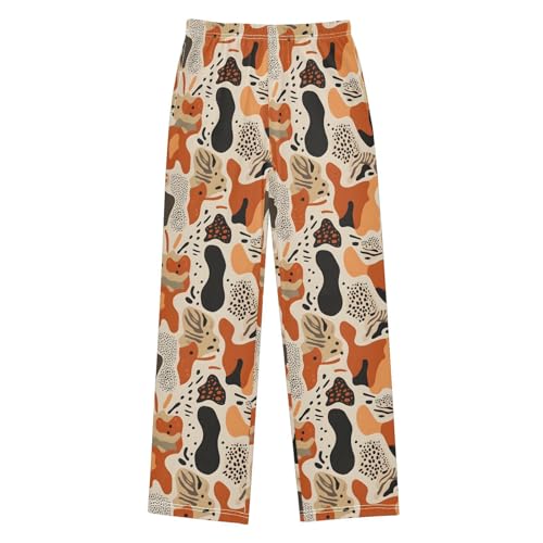 Pajama Pants Abstract Leopards PJ Bottoms Sleepwear Lounge Sleep Pant with Pockets