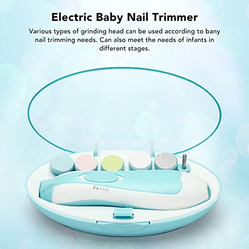 6 Em 1 Aparador de Unhas de bebê Elétrico, Lixa de Unha de bebê Cortador de Unhas Infantil Com 1 Apa