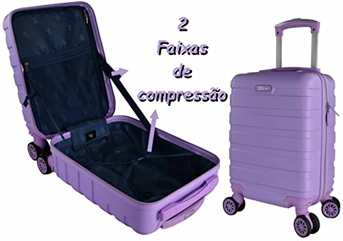 Mala De Bordo 10Kg De Mão Escolar Infantil ABS Rodinhas Removíveis 360 PVC Rígida Pequena Menina Esc