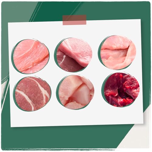 Venandi Animal Premium Nassfutter für Katzen, Probierpaket III, Huhn, Pute, Rind, Huhn + Kaninchen, Kalb, Truthahn, 6 x 200 g, getreidefrei und naturbelassen, 1.2 kg