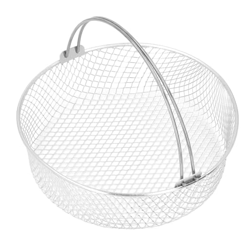 Cesta de Freír de Acero Inoxidable con Mango, Cesto para Papas Fritas, Cestos para Freidora sin Aceite, Colador para Papas Fritas, Anillos de Cebolla, Pollo miniatura 1