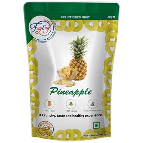 FZYEZY Fruta de piña liofilizada en envase hermético reutilizable Cover