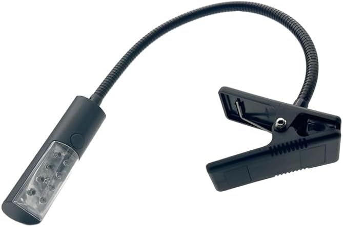 Nexgrill Revelry Flexible LED Light, Easy to Use, Magnetic Base with Clamp, Perfect for Low-Light Grilling, Great Accessory for Outdoor Grilling, Camping, and Tailgating, Black, 530-0075B