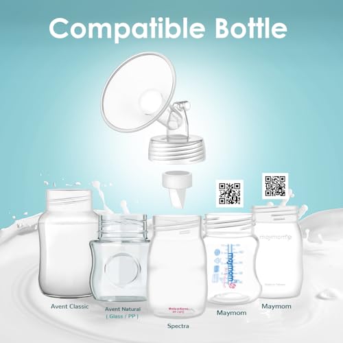 image for Maymom Wide Neck Pump Part for Spectra S1/S2 Pumps; Incl Wide Mouth Fl