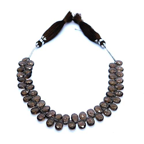 Perles briolette en quartz fumé pour imaginer vos bijoux bohèmes et élégants