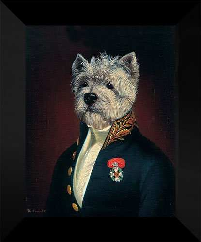 Thierry Poncelet FRAMED Print 15x18 "Officer's Mess"