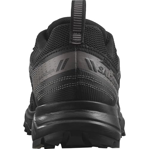 Salomon Salomon Women's WanderHiking Shoe, Black Plum Kitten Gull, 5